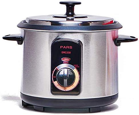 Pars Automatic Persian Rice Cooker - Tahdig Rice Maker Perfect Rice Crust, 7 Cup