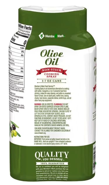 Member Marks Olive Oil Cooking Spray, 7 oz., 2 pk.