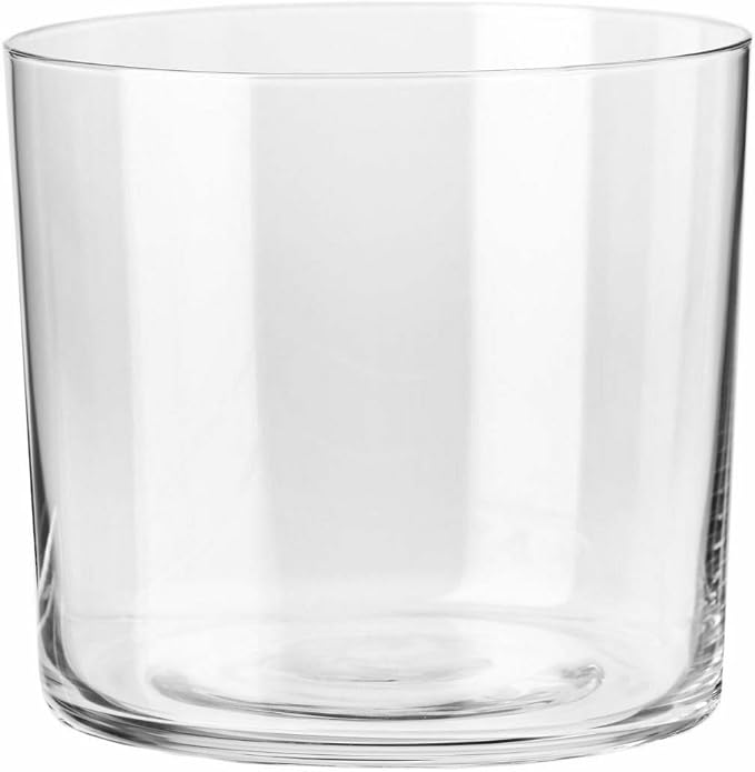 Krosno Drinking Glasses Set of 6, 14.2 oz, Mixology Collection | Cider Tumbler, Lead-Free Glassware set for Water, Juice & Cocktails, Ultra-Thin Clear Glass, Lightweight, Dishwasher Safe