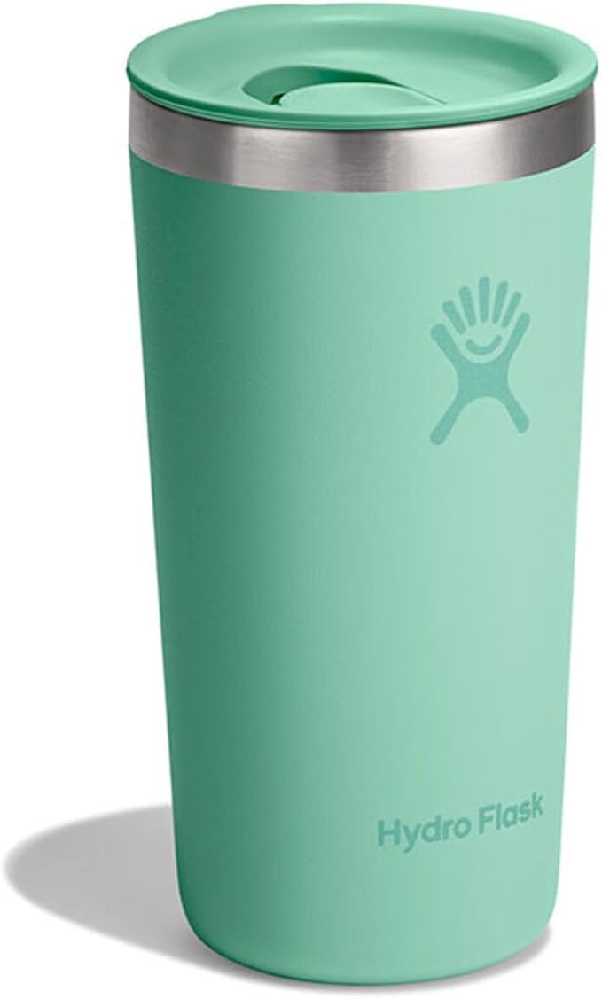 Hydro Flask – All Around Tumbler Press-in Lid 355 ml (12 oz)–Insulated Stainless Steel – Splash-Resistant, Leak-Resistant, Cupholder Compatible – Keeps Drinks Cold 24 Hrs & Hot 12 Hrs – Mermaid Green