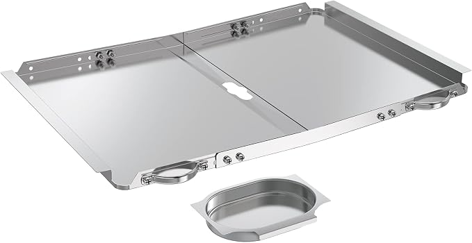 Replacement Grease Tray with Catch Pan for Dyna Glo Grill Replacement Parts, 24-30" Universal Drip Pan for 4 5 Burner Gas Grill Nexgrill Replacement Parts, Grill Tray for Kenmore BHG Expert Grill