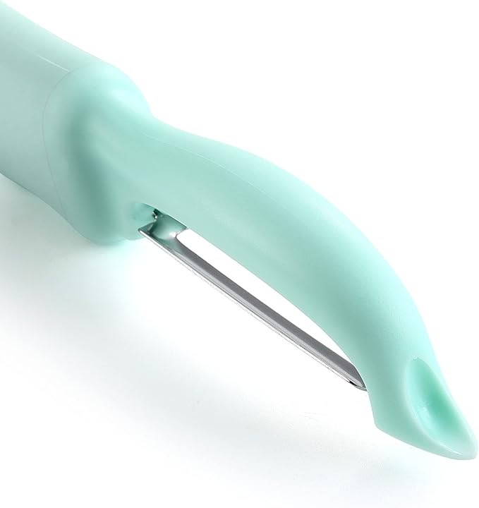 Spring Chef Swivel Vegetable Peeler w/Soft Grip Handle, Set of 2, Mint | Premium Potato Peeler w/ Ultra Sharp Stainless Steel Blades, Multifunctional Veggie Peeler for Apple, Carrot, Cucumber, Fruit