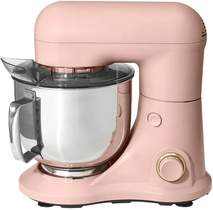 Wonderful Kitchen Stand Mixer 5.3 Qt Bowl, 12 Speeds Tilt-Head, Dough Hook Flat Beater Whisk for Baking Tasks Metal Build for Baking (Rose)