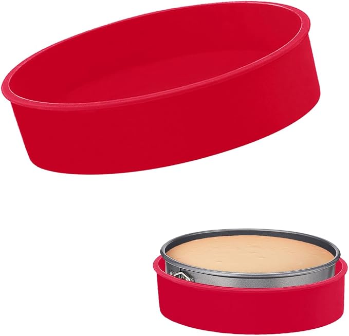 Silicone Springform Pan Protector, Cheesecake Water Bath Protector | for 9'',9.5'' Round Springform Pan, Leakproof, 10 inch
