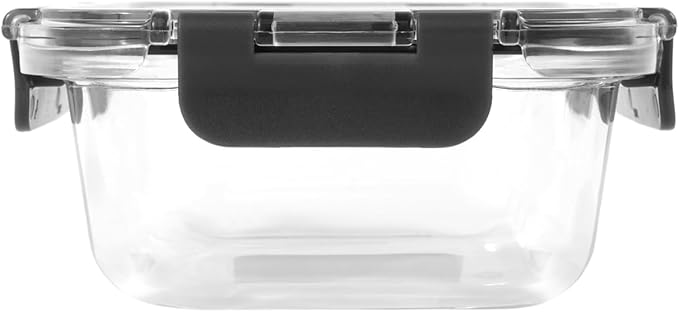 Zyliss E981064 640ml Glass Container, Shatter Resistant Glass, Airtight Food Storage Box with Sealable Lid, Microwave Safe, BPA Free, Freezer Safe, Fridge Storage, Food Container, 7.17"x2.44"x5.35"