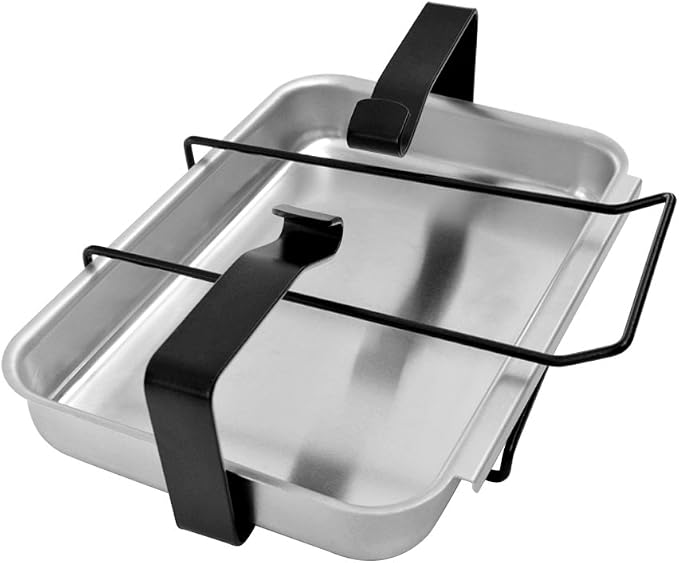 Stanbroil 7515 Aluminum Gas Grill Catch Pan and Holder Grease Collection | Pan Replacement for Weber Genesis 1000-5500, Genesis Silver/Gold/Platinum, Genesis II Series, Platinum I/II, and Summit Grill