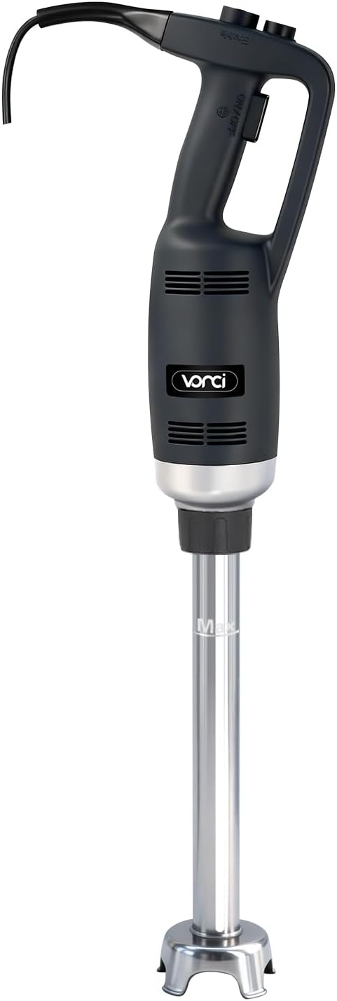VONCI 500W Commercial Immersion Blender Handheld, 20" 304 Removable Shaft, Heavy Duty Stick Blender with Variable Speed 6000-20000RPM, Long Hand Mixer for Professional Kitchen Use.