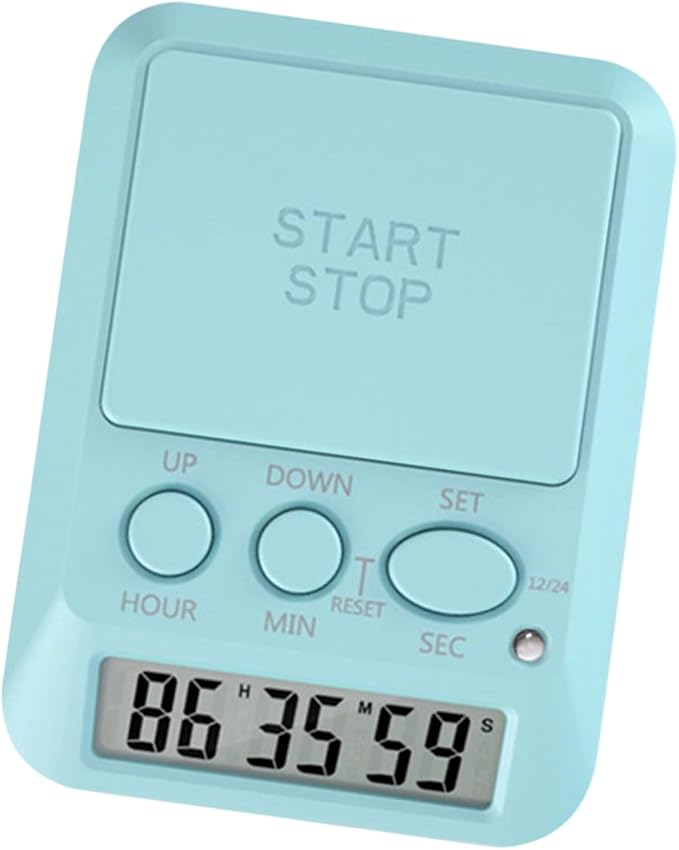 Large LCD Digital Timer with 9999 Days Countdown for Kitchen Gym Work Area Day Hour Second Timer