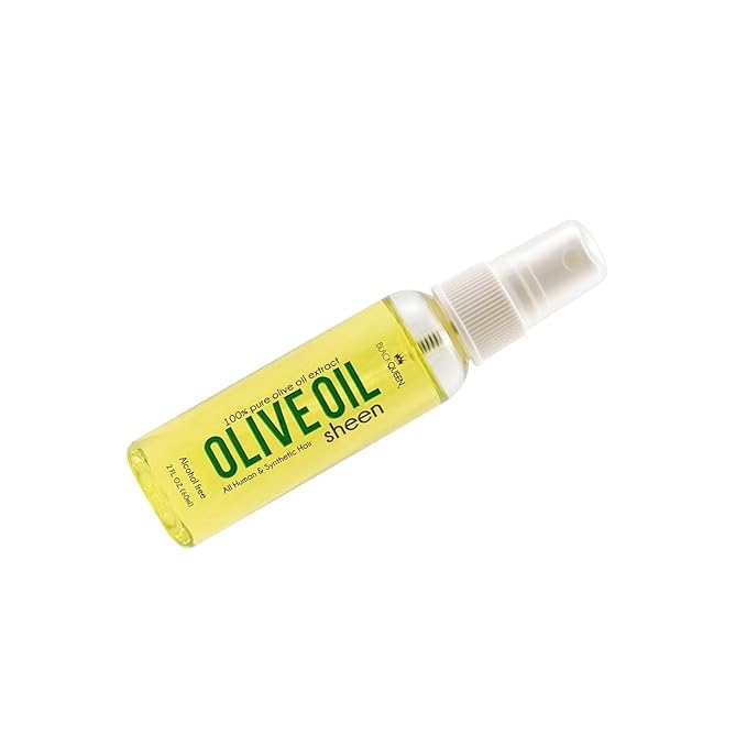 Black Queen Olive Oil Sheen Spray for Locs, Dreadlocks, Twists, Braids, Cornrows, 4C Hair - Moisturizing, Refreshing - 2 oz- Made in the USA (Pack of 2)