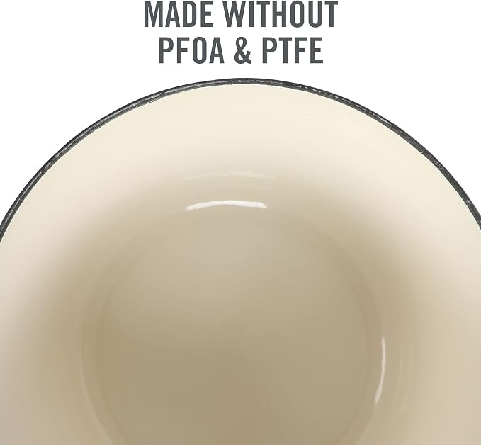 Martha Stewart Eastholm 3-Quart Enameled Cast Iron Dutch Oven - Grey