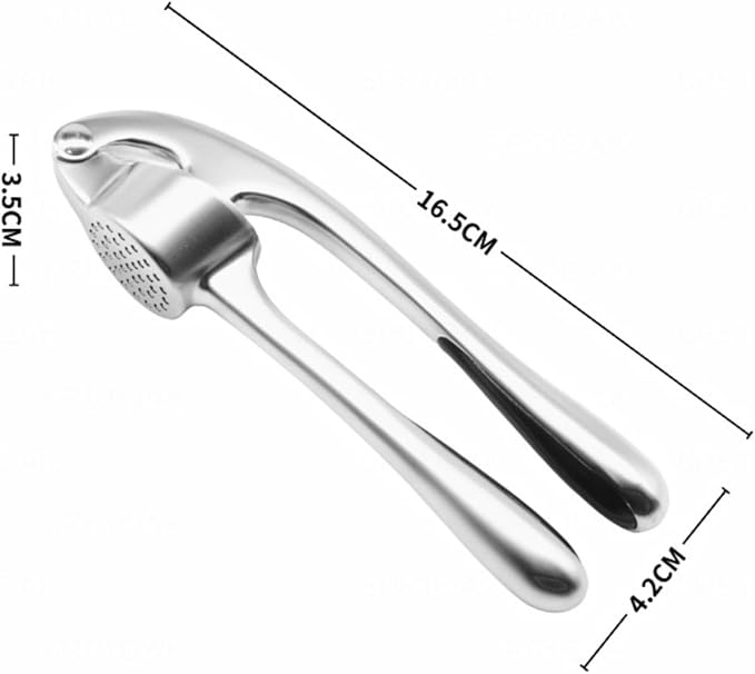 Heavy Duty Zinc Alloy Garlic Press, Easy Clean Mincer for Ginger