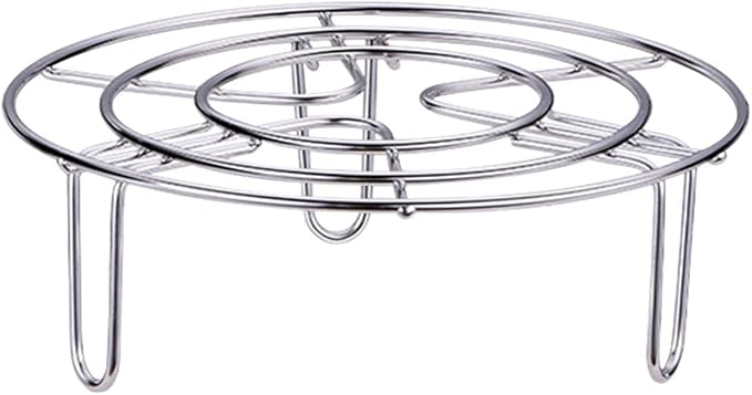 Steam Rack, Heavy Duty Steaming Rack Stand, Stainless Steel Round Steamer Cooling Rack Trivet, Pot Steamer Insert Food Stand, Steaming Cookware Accessories(Size:15.5cm/6.1in)