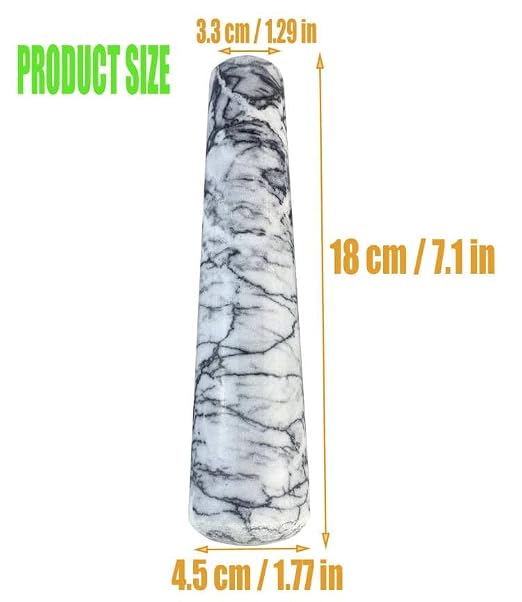 Marble Replacement Pestle only，Granite Polished Pestle （Gray）