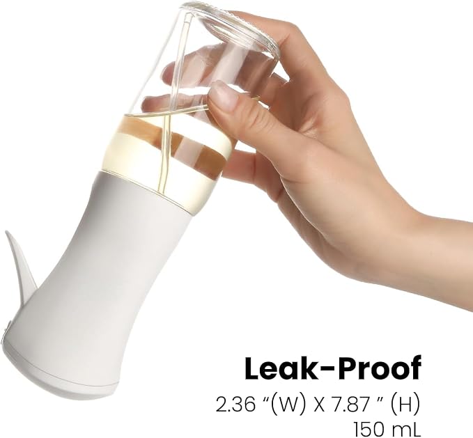 Oil Sprayer for Cooking, 150ml Glass Olive Oil Sprayer, Fine Mist Spray Bottle for Air Fryer, Nonstick Frying, Salad, BBQ, Refillable Kitchen Oil Spray (PS88705)