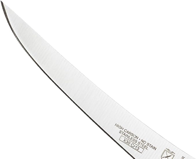 Mercer Culinary Millennia Color Handle Cutlery 6" Curved Boning Knife Brown