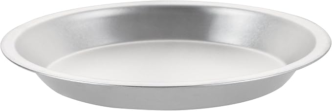 Restaurantware Aluminum Pie Pan 72 Count 10 Inch Round 1.25 Inch Deep Oven-Friendly Pie Tin, Lightweight Baking Pan, Silver Plate for Quiche, Fruit Pies, Home And Commercial Kitchens