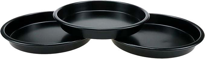 3pcs 7inch Non-Stick Bakeware Pizza Pan Aluminum Baking Pan for Home Kitchen & Cafe Oven Bakeware