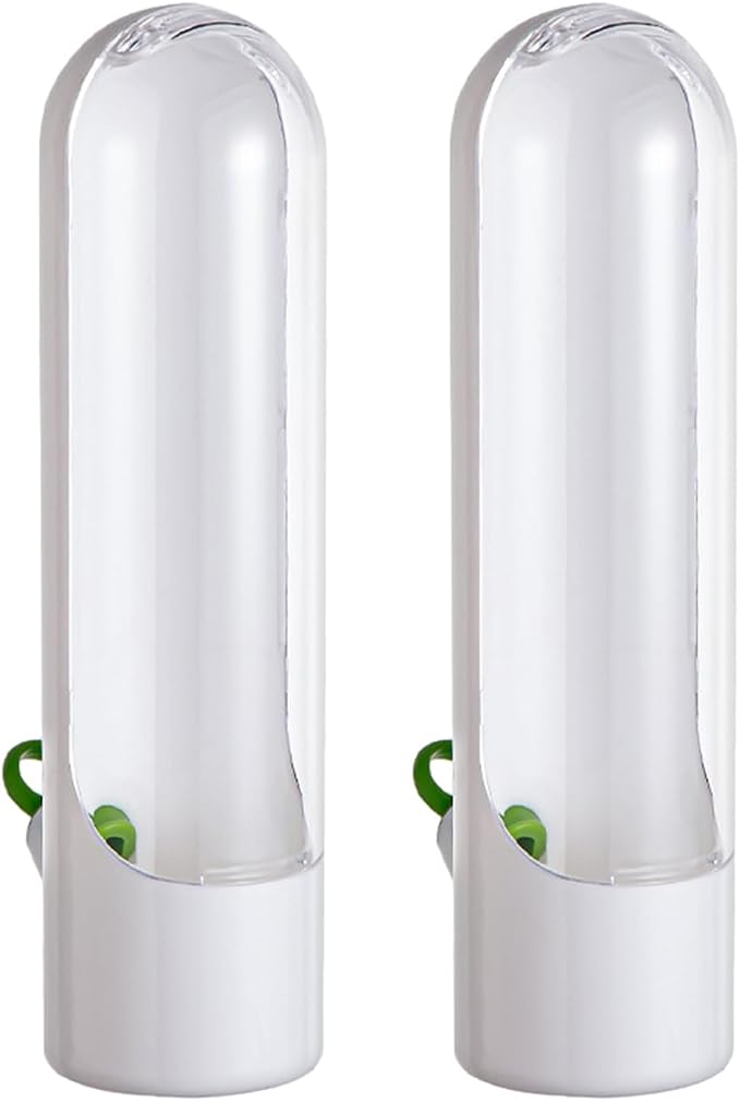 2 Pack Herb Keeper Container for Refrigerator, Clear Storage Bottle Fresh Storage Container for Cilantro Parsley Mint, Fresh Produce Saver, Extends Freshness for 2-3 Weeks