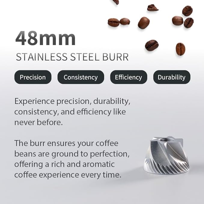 1Zpresso J Manual Coffee Grinder Silver with Assembly Stainless Steel Conical Burr - Numercial Internal Adjustable Setting for Pour Over French Press Cold Brew.