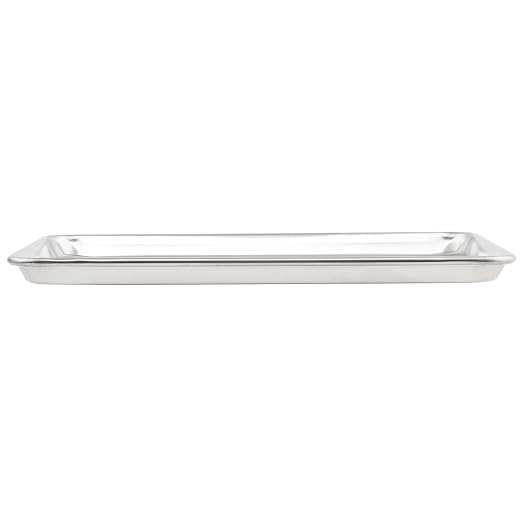 Winco 13" x 18" Aluminum Sheet Pan, 1/2 Size | Large flat baking surface, Reinforced rim prevents bending or warping, Great for Food Preparation and Restaurant Kitchens