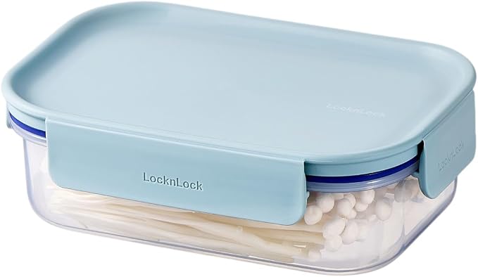 LocknLock Classic-Plus Plastic Food Storage Container | Airtight Plastic Food Storage Containers with Lids | BPA Free Stackable Food Storage for Meal Prep, Leakproof, Freezer & Dishwasher Safe, 910ml