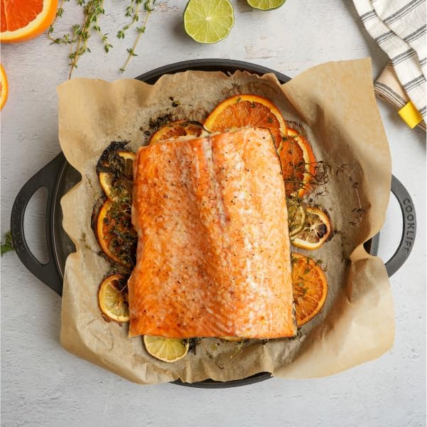 12inch Lightweight Pre-Seasoned Cast Iron Griddle Smooth Grill Pan | Non-Stick Polished Flat Pan Use with an Oven, Stove, Grill, or Campfire, Handcrafted, PFAS-Free, Non-Toxic, Easy to Clean