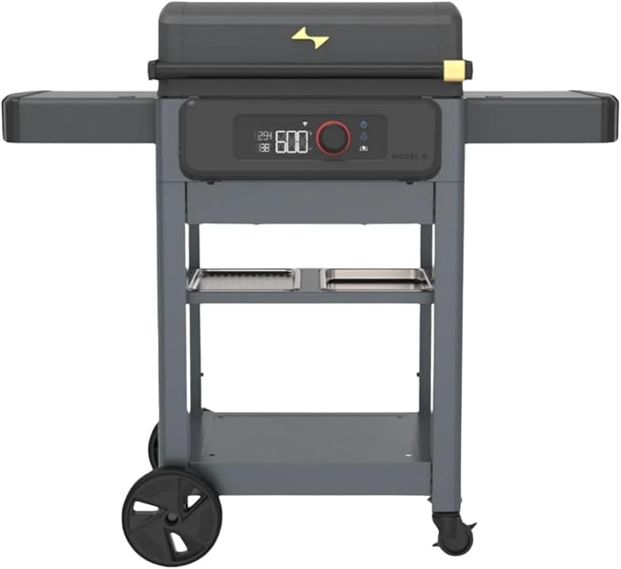 Current® Model G Smart Electric Griddle, Flat Top, Onyx | Apartment-Friendly and Weather-Resistant; App-Connected Control from 200°F to 600°F for BBQs, Searing and Roasting.