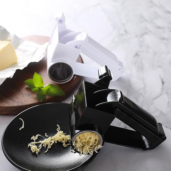Olive Garden Rotary Cheese Grater Parmesan with 2 Stainless Steel Drums for Hard Cheese, Nuts, Chocolate