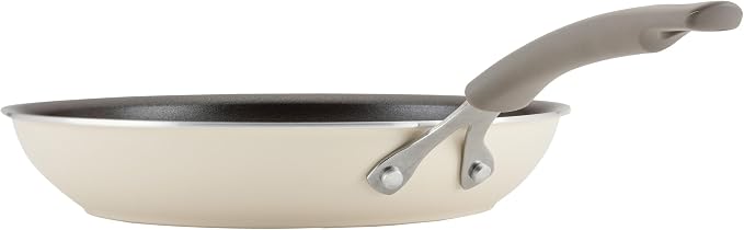 Rachael Ray Cook + Create Nonstick Frying Pans/Skillet Set, 9.5 Inch and 11.75 Inch - Almond