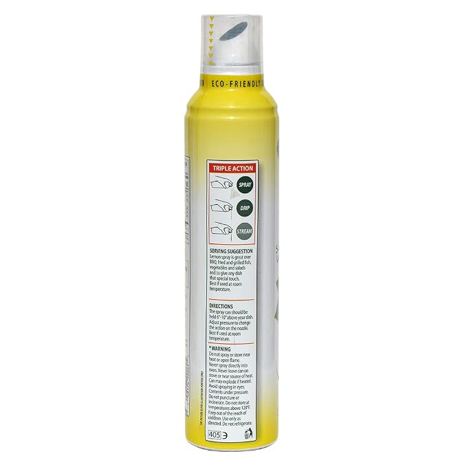 Mantova Spray 100% Extra Virgin Olive Oil Lemon 8 Ounce