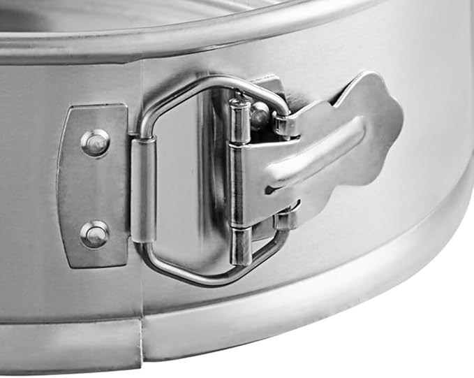 Soro Essentials- 8'' x 3'' Deep Aluminum Round Spring Form Pan- Leak Proof Cheesecake Pan Spring Form Pans with Removable Bottom and Quick Release Latch for Baking Cheesecake Cakes
