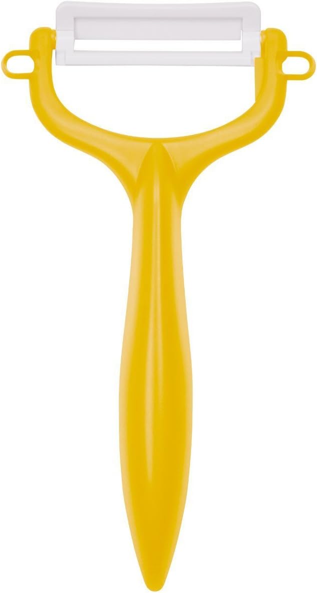 KYOCERA Fruit & Vegetable No-Rust, Ultra-Sharp Ceramic Y-Peeler | KYOCERA Ceramic Y-Peeler: Ultra-Sharp, Non-Corrosive Blade for Effortless Peeling – Ergonomic & Dishwasher Safe