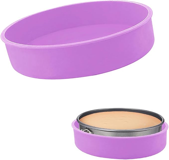 Silicone Springform Pan Protector, Cheesecake Water Bath Protector | for 7'',7.5'' Round Springform Pan, Leakproof, 8 inch