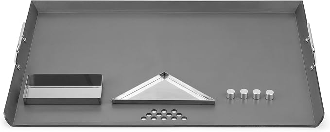 Stanbroil Flat Top Griddle for Standard 30-Inch Ranges | Fits 30" Gas, Radiant Glass Ceramic & Electric Coil Ranges, Not for Induction or In-Counter Cooktops, Includes Drip Trays