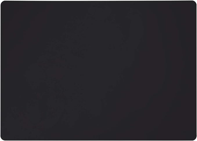 Extra Large Silicone Mats for Countertop, 28" by 20" Multipurpose Mat, Counter Table Protector, Desk Saver Pad, Placemat Nonstick Nonskid Heat-Resistant Pad, Black