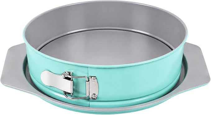 9" Springform Pan, Leakproof Groove-Seal, Nonstick, Mint Blue