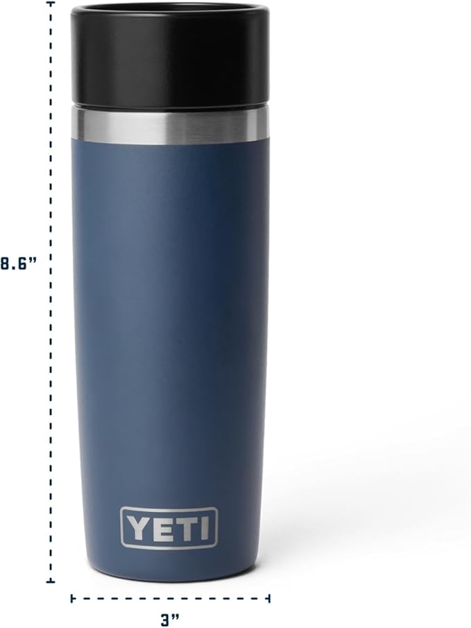 YETI Rambler 16 oz Travel Bottle, Stainless Steel, Vacuum Insulated with Leakproof Commuter Cap, Rescue Red