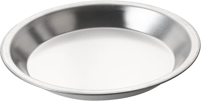 Restaurantware Aluminum Pie Pan 12 Count 10 Inch Round 1.25 Inch Deep Oven-Friendly Pie Tin, Lightweight Baking Pan, Silver Plate for Quiche, Fruit Pies, Home And Commercial Kitchens