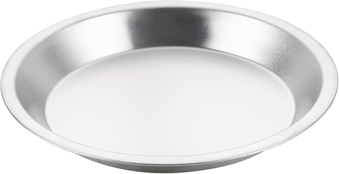 Restaurantware Aluminum Pie Pan 72 Count 10 Inch Round 1.25 Inch Deep Oven-Friendly Pie Tin, Lightweight Baking Pan, Silver Plate for Quiche, Fruit Pies, Home And Commercial Kitchens