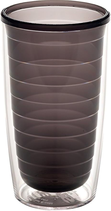 Tervis Clear & Colorful Tabletop Made in USA Double Walled Insulated Tumbler Travel Cup Keeps Drinks Cold & Hot, 16oz, Quartz