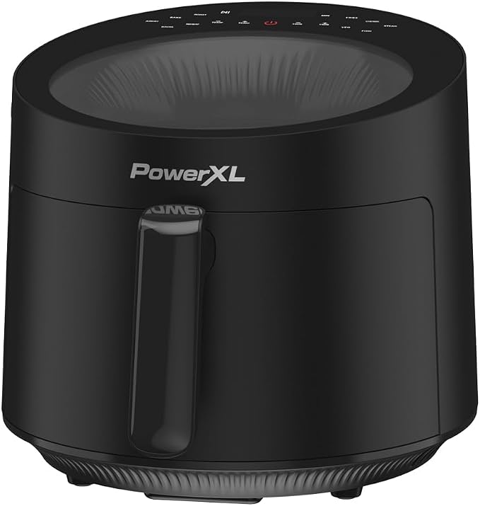PowerXL LUMINEX 5.3QT Air Fryer with View Window | 5.3QT air fryer with radiant heat, 13 presets, skylight window and no-preheat cooking.
