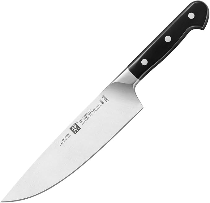 ZWILLING Pro 8-inch Razor-Sharp German Chef's Knife, Made in Company-Owned German Factory with Special Formula Steel perfected for almost 300 Years, Dishwasher Safe