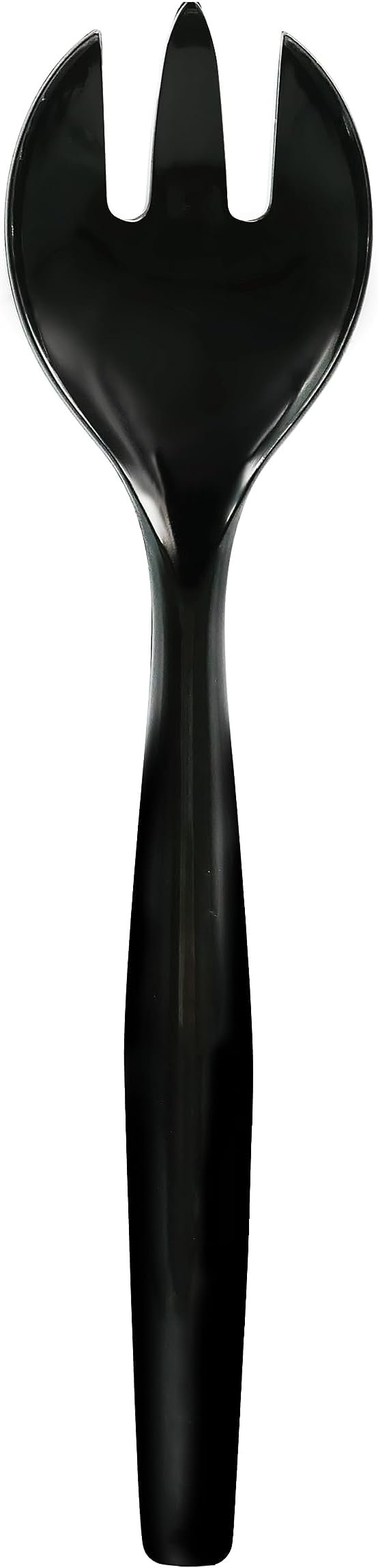 Party Essentials Disposable Heavy Duty Plastic Serving Utensils for Buffets Events Parties, 18-Count 10" Forks, Black