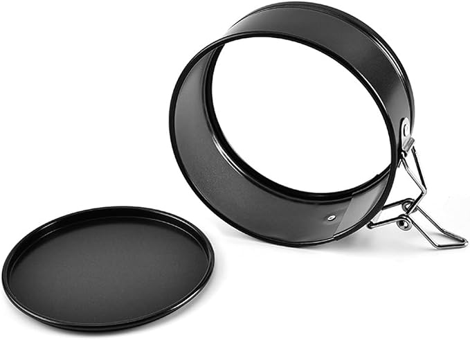 Mini Springform Pans, 4 Pack 4 Inch Cheesecake Quiche Baking Pans | Nonstick mini cheesecake pans with removable bottoms and spring latches for quiche, tart, pie and small cake baking