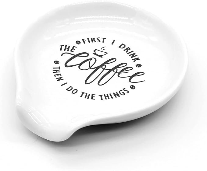 Littlefa Coffee Spoon Rest-Coffee Spoon Holder-Coffee Bar Accessories | Funny Ceramic Coffee Spoon Rest for Coffee Bar Accessories Essentials, Coffee Lovers Gifts