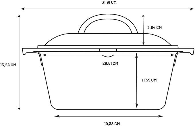 Lodge Cast Iron Dutch Oven 5 Quart - Loop Handle Cooking Vessel - Even Heat Retention - Oven-Safe, Versatile Pot