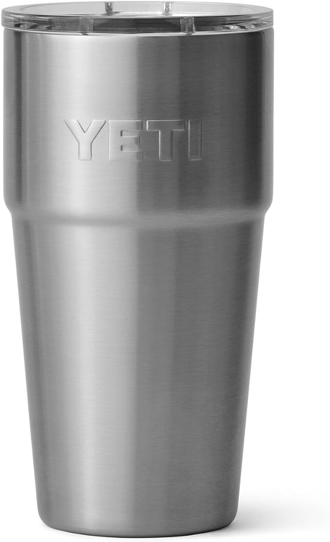 YETI Rambler 20 oz Stackable Tumbler, Stainless Steel, Vacuum Insulated with MagSlider Lid