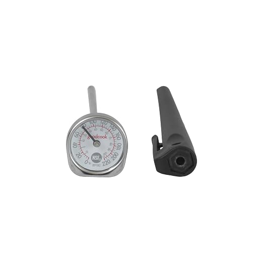 GoodCook Everyday Digital Instant Read Thermometer, LCD Display, Stainless Steel Probe, Recalibratable, Includes Protective Pocket Sleeve