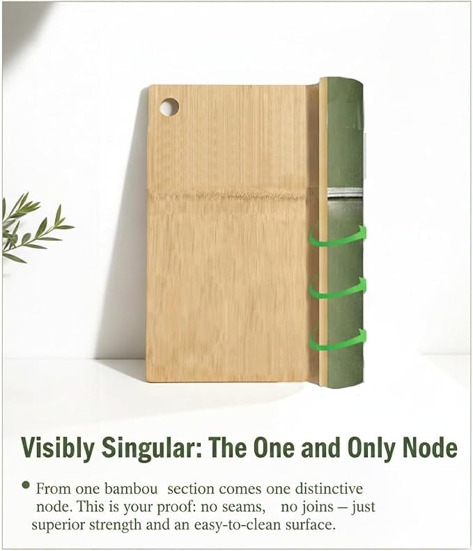 Small Bamboo Cutting Board for Garlic, Ginger, Herbs & Fruit, Solid One-Piece Bamboo Construction, Compact Mini Prep Board, Naturally Odor Resistant, 11.8 x 7.3 Inch