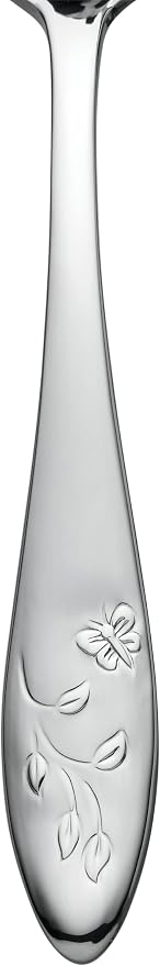 Lenox Butterfly Meadow 65-Piece 18/10 Silverware Set for 12, Flatware | silver, dishwasher safe | includes serving spoons and utensil set | heavy duty, cutlery set for kitchen and dining